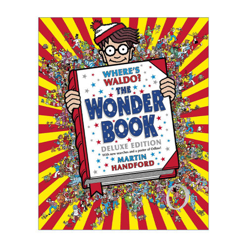 英文原版 Where's Waldo The Wonder Book Deluxe Edition 沃尔多在哪里 神奇的书 精装豪华版 儿童互动活动游戏绘本