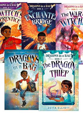 英文原版 Dragons in a Bag 袋子里的龙系列1-5册 儿童奇幻小说 Zetta Elliott 英文版 进口英语原版书籍