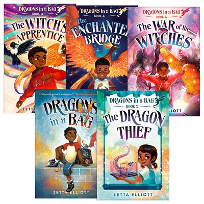 英文原版 Dragons in a Bag 袋子里的龙系列1-5册 儿童奇幻小说 Zetta Elliott 英文版 进口英语原版书籍