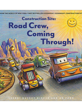 英文原版 Construction Site Road Crew Coming Through 建筑工地 筑新路 精装绘本 押韵词 英文版 进口英语原版书籍