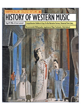 英文原版 HarperCollins College Outline History of Western Music 西方音乐史概要 美国大学先修课程AP读物 英文版 进口书籍
