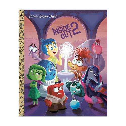 英文原版 Disney Pixar Inside Out 2 Little Golden Book 迪士尼 皮克斯 头脑特工队2 兰登书屋精装小金书 进口英语原版书籍