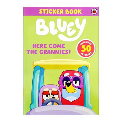 英文原版 Bluey Here Come The Grannies Sticker Activity Book 小蓝狗布鲁伊 老奶奶们来了 贴纸活动书 进口英语原版书籍