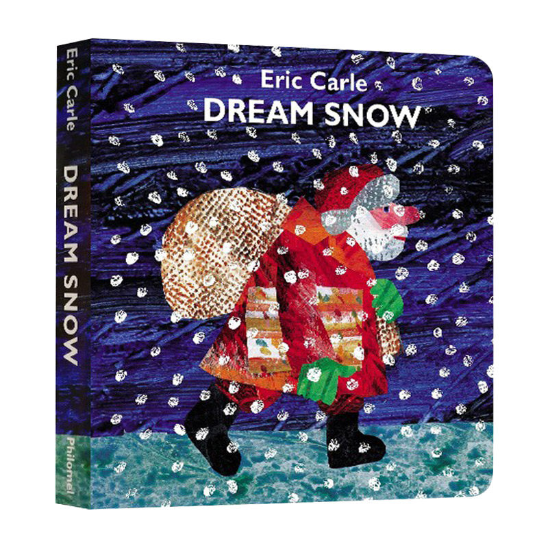 英文原版绘本 dream snow 艾瑞卡尔 梦幻雪 纸板书 低幼认知翻翻书