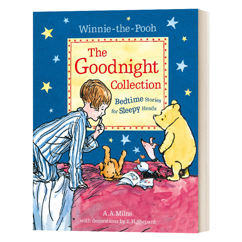 小熊维尼晚安故事集 英文原版绘本 Winnie the Pooh The Goodnight Collection 亲子互动睡前读物 儿童益智图画书英语诗歌启蒙