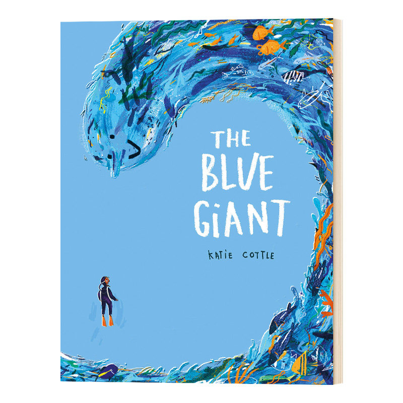 the blue giant 蓝巨人 插画家 by katie cottle 英文原版图书籍进口