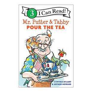 3分级阅读 and the Pour 英文原版 普特先生和虎斑猫沏茶 Level 英文版 Read Tabby Can 书籍 进口英语原版 Tea Mr.Putter