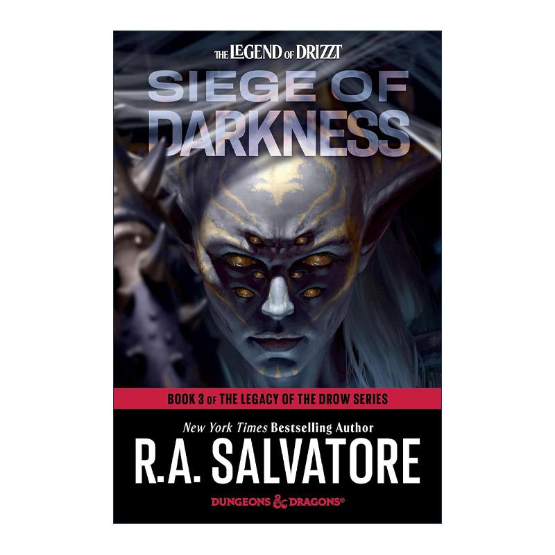 英文原版 Dungeons & Dragons Siege of Darkness The Legacy of the Drow 03 龙与地下城  R.A. Salvatore 进口英语原版书籍