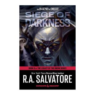 Darkness R.A. Dungeons The Dragons Salvatore 龙与地下城 Legacy 进口英语原版 Drow Siege 英文原版 书籍 the