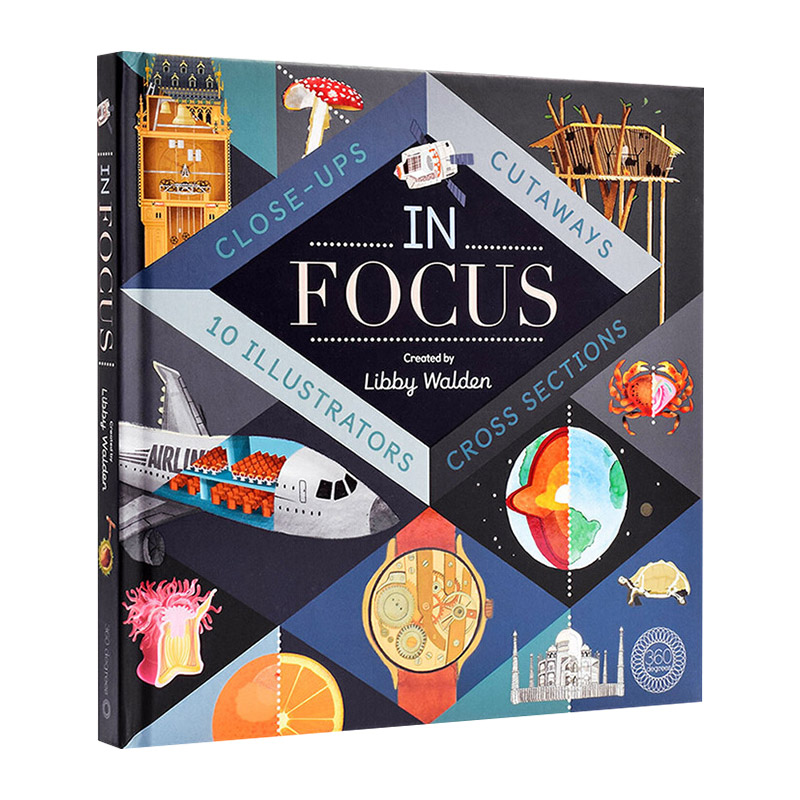 In Focus 英文原版 世界奇趣大透视 精装大开机关翻翻书 英文版儿童科普百科绘本 进口原版英语书籍