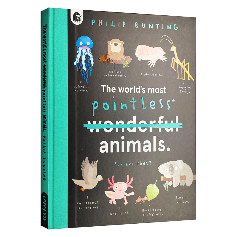 英文原版 The World's Most Pointless Animals Or are They 世上至没用的动物 或真如此吗 诙谐古怪 插图色彩丰富 进口英语书籍