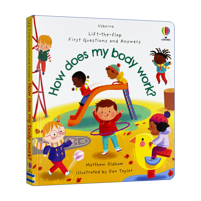 英文原版 Usborne Lift-the-Flap First Questions and Answers How does my body work 你问我答翻翻书 身体是如何运转 进口书籍