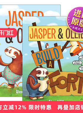 英文原版 Jasper and Ollie 狐狸贾斯珀和树懒奥里的故事系列2册 儿童精装绘本 动物故事图画书 Alex Willan 英文版 进口英语书籍