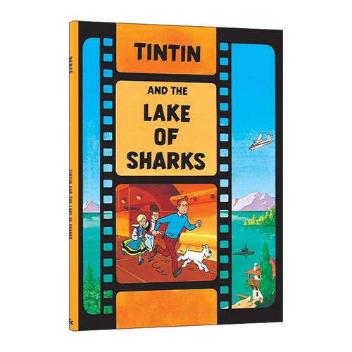 英文原版 The Adventures Of Tintin Tintin And The Lake Of Sharks 丁丁历险记之鲨鱼湖之谜 儿童精装漫画 进口英语原版书籍