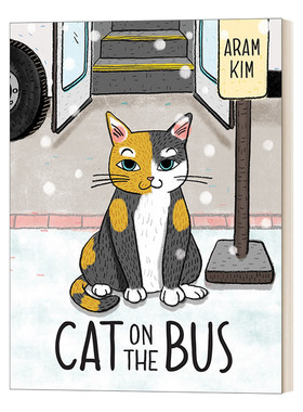 英文原版 Cat on the Bus 巴士上的猫 Aram Kim 儿童精装绘本 故事图画书 4-6岁 英文版 进口英语原版书籍