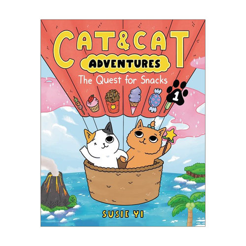 英文原版 Cat and Cat Adventures The Quest for Snacks 猫猫历险记1 全彩漫画 英文版 进口英语原版书籍