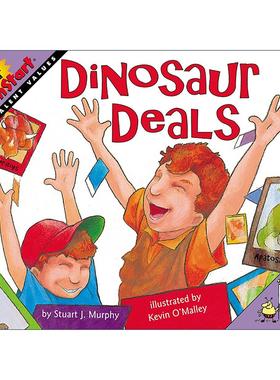 英文原版 Mathstart Level 3 Dinosaur Deals 数学启蒙绘本3级 英文版 进口英语原版书籍