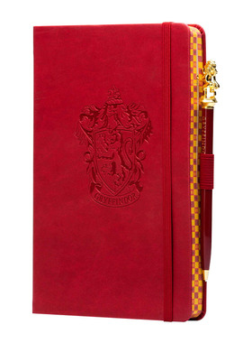英文原版 Harry Potter Gryffindor Classic Softcover Journal with Pen 哈利波特 格兰芬多学院 皮革笔记本 带格兰芬多狮子笔