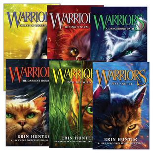 英文原版 Warrior Cats 猫武士首部曲6册 呼唤野性 寒冰烈火 疑云重重 风起云涌 险路惊魂 力挽狂澜 英文版 进口英语原版书籍