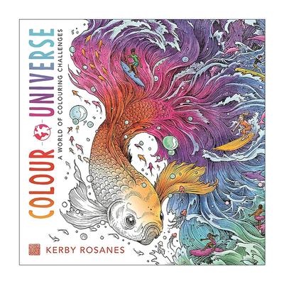 英文原版 Colour Universe 色彩宇宙 趣味涂色书 菲律宾插画师Kerby Rosanes 英文版 进口英语原版书籍