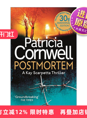 英文原版 Postmortem 首席女法医1 尸体会说话 侦探推理小说 英文版 进口英语原版书籍