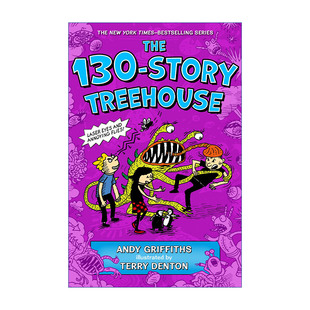 英文原版 The 130-Story Treehouse: Laser Eyes and Annoying Flies 小屁孩树屋历险记130层树屋故事 精装 英文版 进口英语书籍