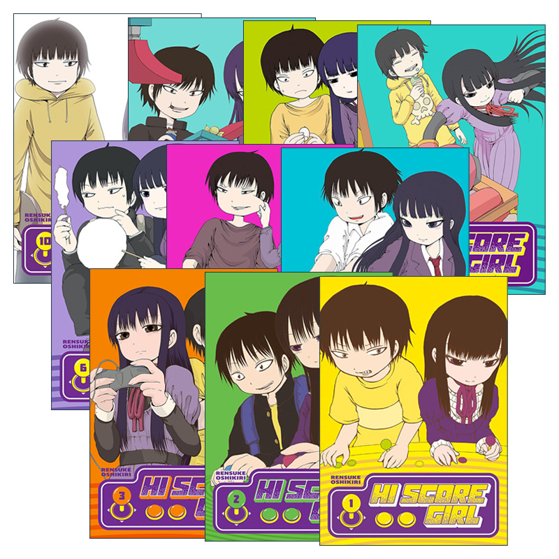 英文原版 Hi Score Girl 高分少女系列10册 日本同名动漫漫画 Rensuke Oshikiri押切莲介 英文版 进口英语原版书籍