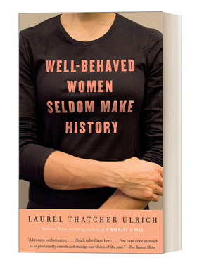 英文原版 Well-Behaved Women Seldom Make History 循规蹈矩的女人很少创造历史 女性人物传记 普利策奖得主 英文版 进口英语书籍