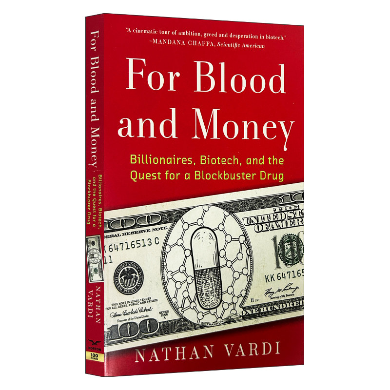 英文原版 For Blood and Money 血色财富 抗癌药背后的利益与梦想 福布斯资深编辑内森·瓦尔迪 英文版 进口英语原版书籍