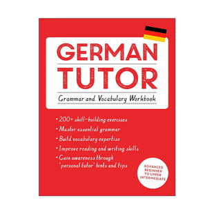 原版 Teach Yourself German Tutor Grammar and Vocabulary Workbook 自学德语 语法和词汇练习 进口原版书籍