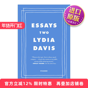 英文原版 Essays Two On Proust Translation Foreign Languages and the City of Arles 莉迪亚戴维斯文集卷2 进口英语书籍