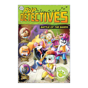 the Bands 进口英语原版 Battle 书籍 英文版 儿童漫画章节书 英文原版 小狗侦探8