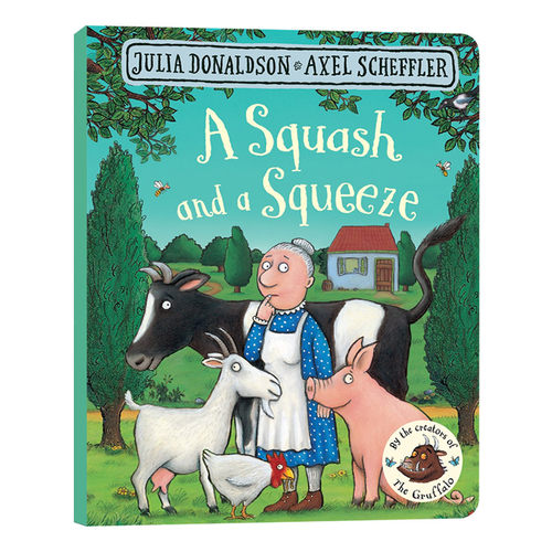 A Squash and a Squeeze 英文原版 小房子变大房子 纸板书 英文版儿童英语启蒙经典故事书 全彩插图 朱莉娅唐纳森 Julia Donaldson