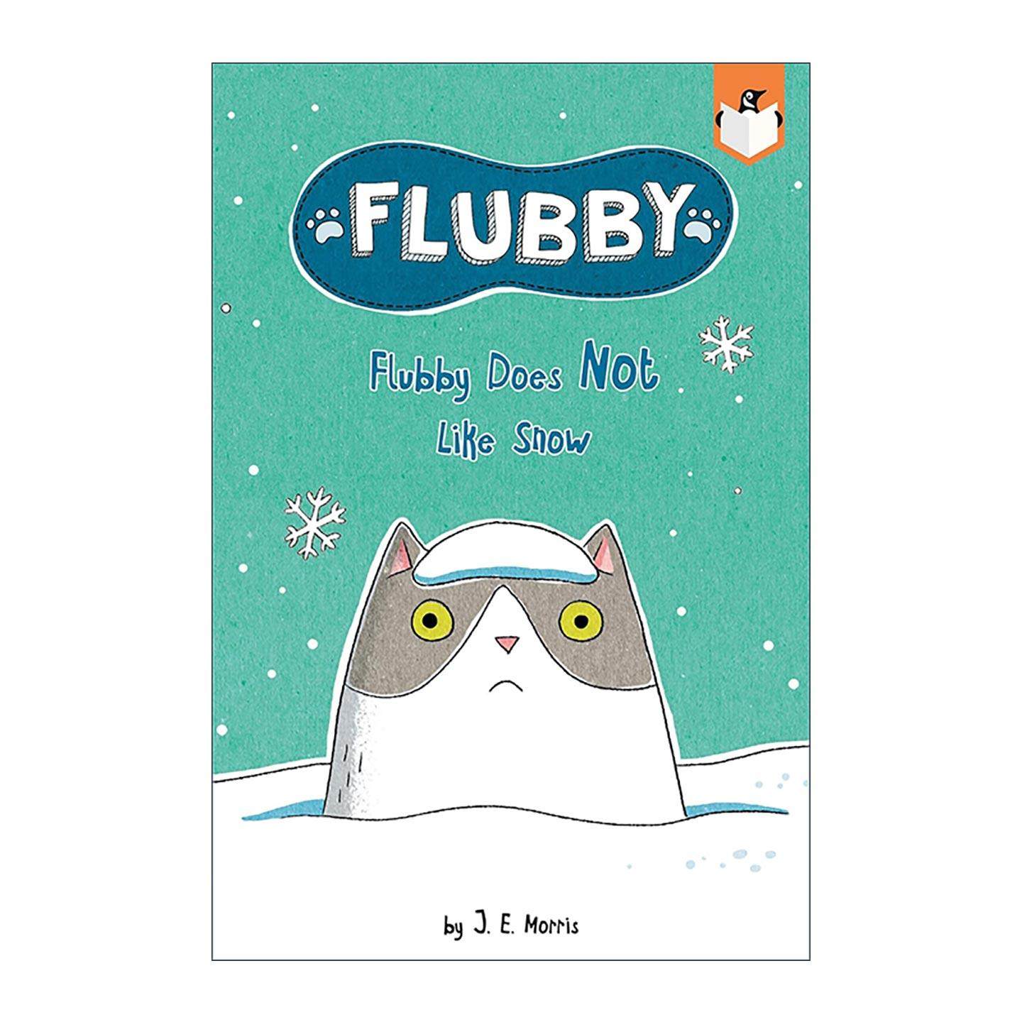 英文原版 Flubby Does Not Like Snow 大懒猫费洛比5 兰登桥梁小读本 儿童绘本猫猫故事图画书 培养幼儿想象力 幽默全彩插画桥梁书