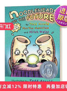 英文原版Noodleheads See the Future #2 通粉兄弟预见未来 8-12岁儿童英语课外阅读搞笑趣味全彩漫画章节书Fly Guy苍蝇小子同作者