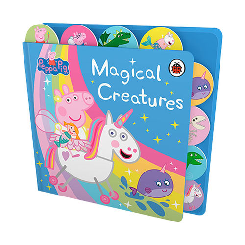 英文原版绘本 Peppa Pig Magical Creatures Tabbed Board Book 小猪佩奇 魔法生物 大开本标签书 英文版 进口英语原版书籍