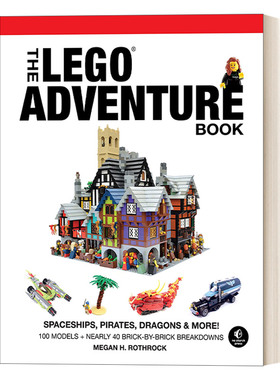 英文原版The LEGO Adventure Book  Vol. 2 乐高创意书系列2 宇宙飞船、海盗、龙等等! 乐高搭建技巧指南 英文版 进口英语原版书