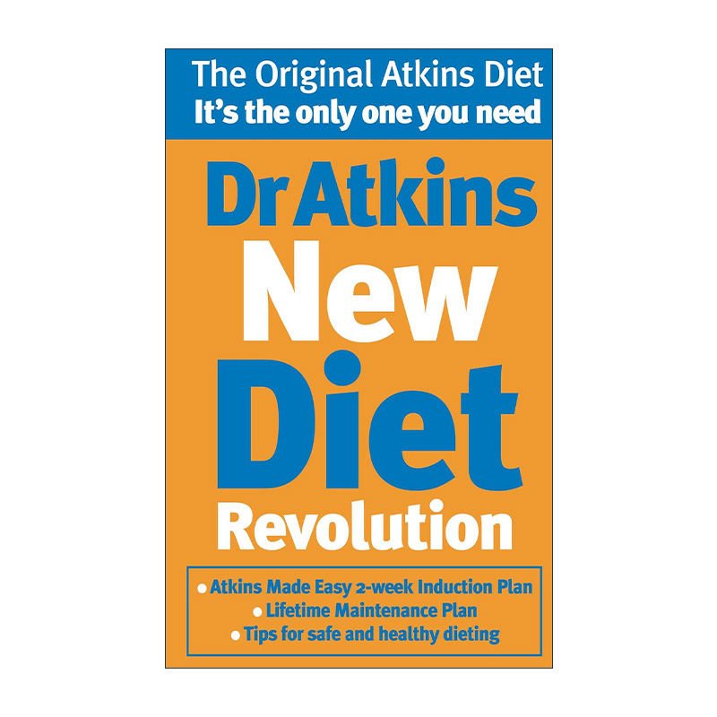英文原版 Dr Atkins New Diet Revolution 阿特金斯医生的新饮食革命 英文版 进口英语原版书籍