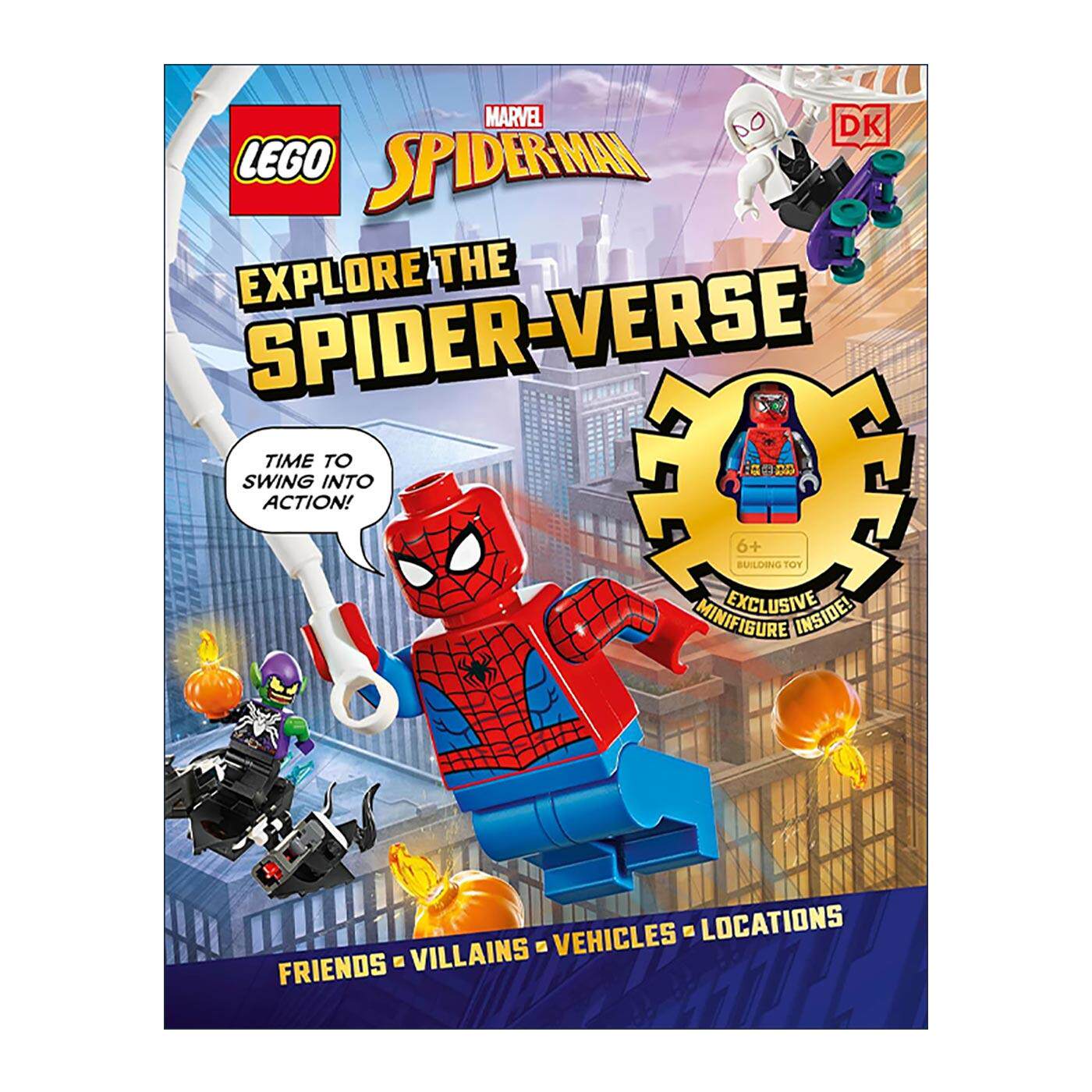 英文原版 DK LEGO Marvel Spider-Man Explore the Spider-Verse 乐高探索平行宇宙的漫威蜘蛛侠 精装 附赠人偶 进口英语原版书籍