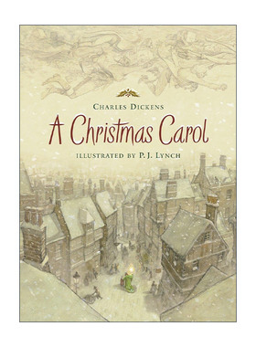 英文原版 A Christmas Carol 圣诞颂歌 精装插图未删节版 查尔斯狄更斯 P. J. Lynch绘 英文版 进口英语原版书籍