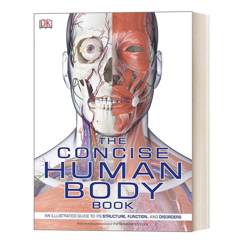 英文原版The Concise Human Body Book DK人体图解指南 人体解剖视觉指南 骨骼肌肉系统运作 DK经典科普图解百科全书 英文版进口书