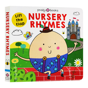 童谣 绘本 英文原版 儿童英语启蒙纸板翻翻书 Nursery 英文版 Rhymes 书籍 Priddy Roger 进口原版