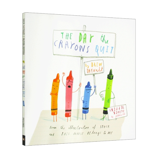 英文原版 小蜡笔大罢工 Oliver Jeffers 绘本 The Day The Crayons Quit 进口原版书籍儿童图书
