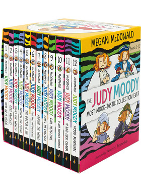 英文原版 The Judy Moody Most Mood-tastic Collection Ever 稀奇古怪小朱迪合集 12册套装 英文版 进口英语原版书籍儿童图书