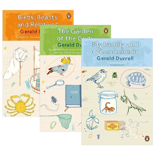 英文原版 希腊三部曲3本套装 The Corfu Trilogy 德雷尔一家 传记回忆录 影视原著Gerald Durrell 英文版