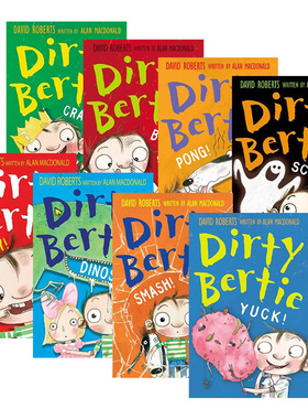 脏男孩波迪第二辑8册套装 英文原版 Dirty Bertie 疯狂过山车 看牙医 捉恐龙 英文版儿童英语桥梁章节小说 进口学生课外阅读故事书