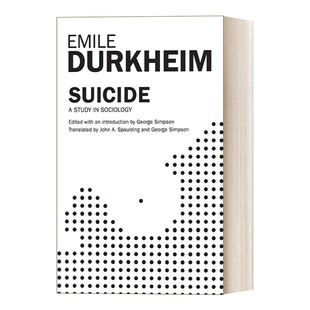 Suicide 进口英语原版 自杀论 英文版 书籍 涂尔干 英文原版