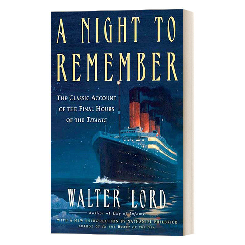 a night to remember  此夜永难忘 泰坦尼克号沉没记 英文版 进口英语