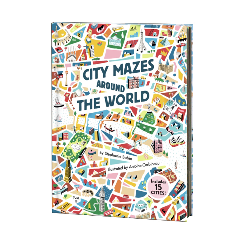 英文原版 City Mazes Around the World 世界各地的迷宫 精装活动书 英文版 进口英语原版书籍
