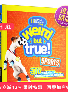 英文原版进口Weird But True Sports世界真奇妙:运动 10-14岁中小学生英语课外阅读读物 青少年科普百科全书 国家地理儿童图鉴书